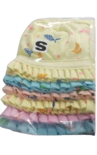 Printed Newborn Baby Cap - Cotton Material Unisex Size for 0-1 Year All Colors Available Handwash Care Fun Printed Pattern