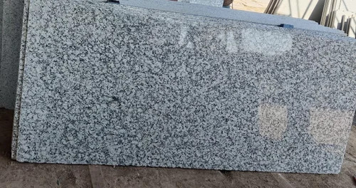 Silver White Granite Slab - Polished Finish, Durable and Scratch Resistant | Ideal for Flooring Applications, Elegant Silver White Color
