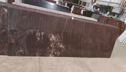Teak Wood Sandstone Slab - Durable Scratch Resistant, Polished Finish | Ideal for Flooring Applications, Crafted in India