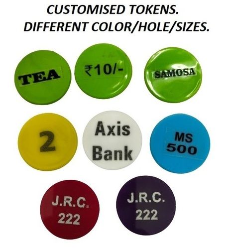 Customized Plastic Tokens - Color: Multi