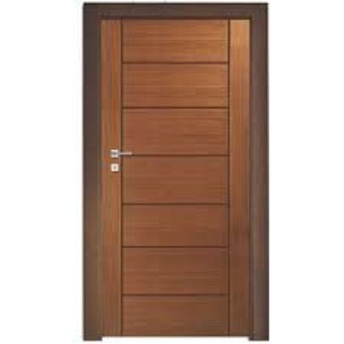 Interior Dark Brown Teak Wood Door