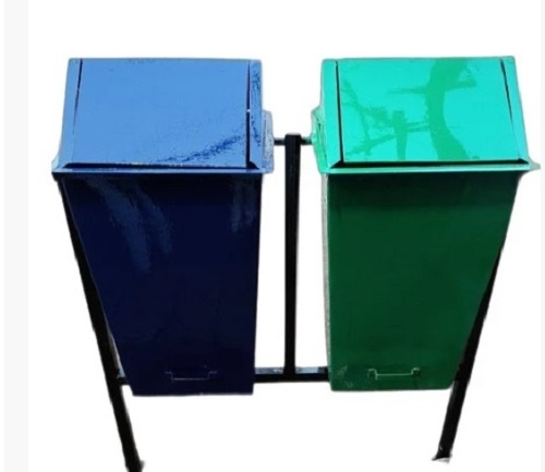 Iron Close Top Dustbin Set