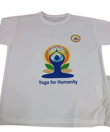 Mens Printed Half Sleeve Dri-Fit T-Shirt - Regular Fit, O-Neck Collar, Machine Wash, Unisex, Available in Sizes S, M, L, XL