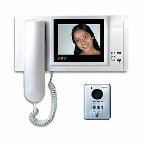 Video Door Phone - Plastic Silver | IP Camera Waterproof Bluetooth Technology Ideal for Hotels and Homes 1 Year Warranty