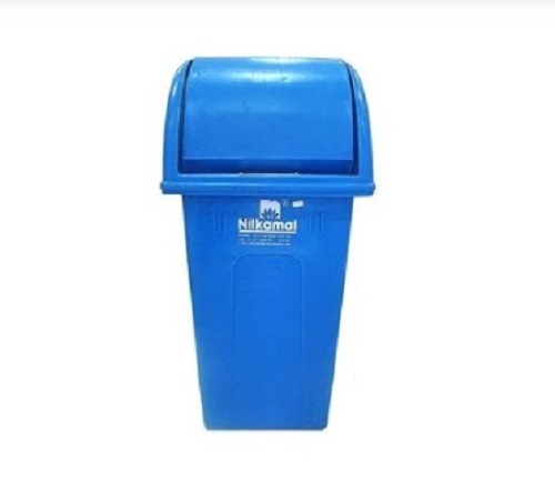 Blue Four Wheeled Garbage Bin