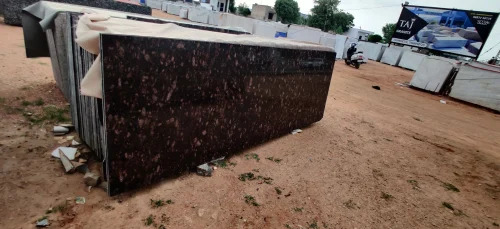 Coin Brown Granite - Polished Slabs | Durable, Scratch Resistant, Ideal for Flooring Applications