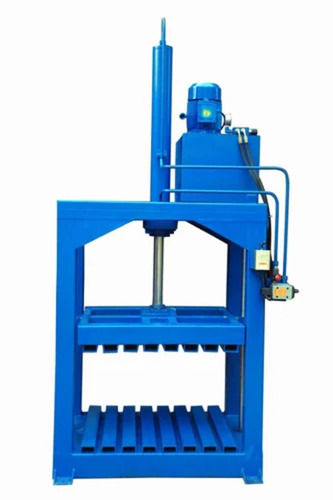 Hydraulic Baling Press - Mild Steel, Three Phase, Semi Automatic, Color Coated Blue Finishing