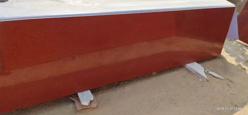 Lakha Red Granite Slab - Polished Finish, Durable And Scratch Resistant | Ideal For Flooring And Other Applications