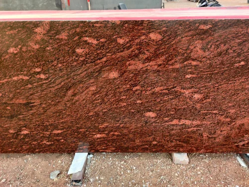 Red Multicolor Granite Slab - Polished Finish , Durable And Scratch Resistant For Flooring Applications