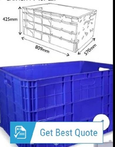 Super Jumbo Crates - Crack Resistant Plastic, Various Sizes Available, Lightweight Blue Design, Tested for Quality