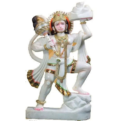 White Marble Hanuman Statue