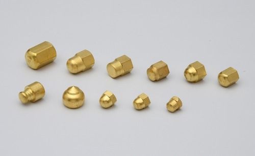 Brass Dome Nut - Tolerance: 0.05 Millimeter (Mm)