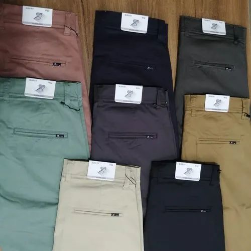 Cotton Plain Mens Cargo Pants - Color: All