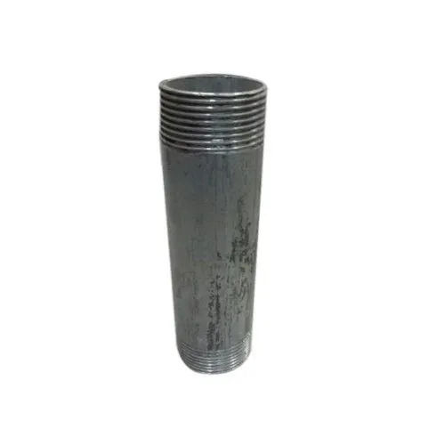 Galvanized Iron Pipe Nipple - High Strength, Corrosion Resistant | Durable Silver Round Nipple