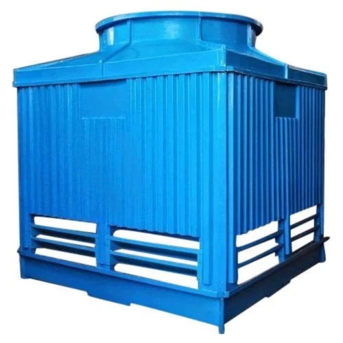 Industrial Square Cooling Tower - Color: Blue