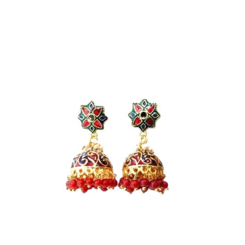 Meenakari Earrings - New Modern Design, Elegant Look, Comfortable and Skin Friendly for Casual and Party Wear