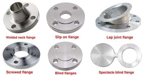 304 Stainless Steel Flange - Color: Silver