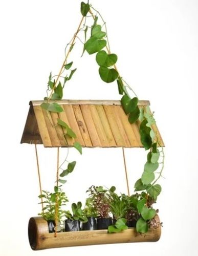 Bamboo Hanging Planter