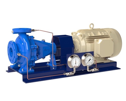 Main Engine Cooling Pump - Cast Iron, Stainless Steel & Alloys, Up to 550 m3/hr Capacity, Head Up to 130 m, Blue | Marine Use, Centrifugal Design, Electric Powered