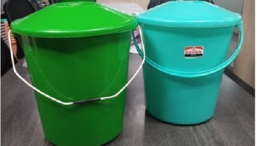 Plastic Dustbin with Lid - Crack Resistant Plastic, Lightweight Design, Easy to Clean | Various Sizes and Colors Available