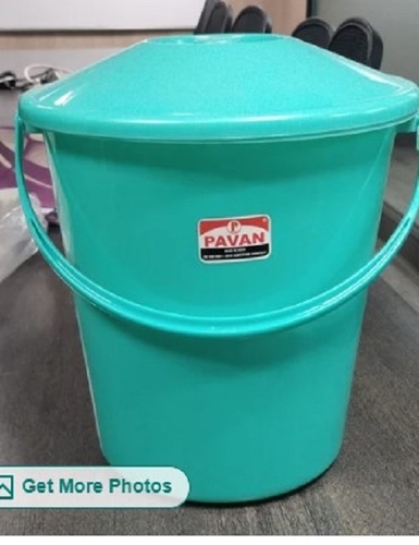 Plastic Garbage Bin With Lid - Plastic, Various Sizes Available, Various Colors Available - Easy to Clean, Crack Resistant Material, Housekeeping Application