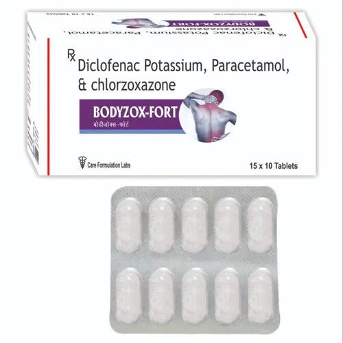 Diclofenac Potassium Paracetamol And Chlorzoxazone Tablets