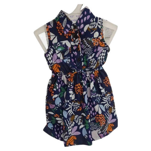 Girls Floral Printed Frock 