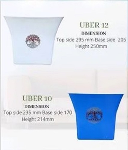 सादा प्लास्टिक का गमला