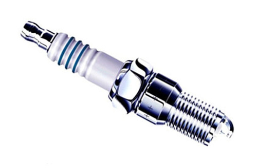 Spark Plug - High Voltage Ignition System, White and Silver Color | Designed for Automobile Applications with Durable Insulator and Electrode Assembly