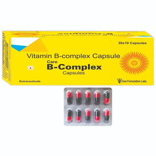 Vitamin B Complex Capsules - Prescription Required, For Hospital and Clinic Use | Cool and Dry Storage, Indian Origin, Dosage As Directed