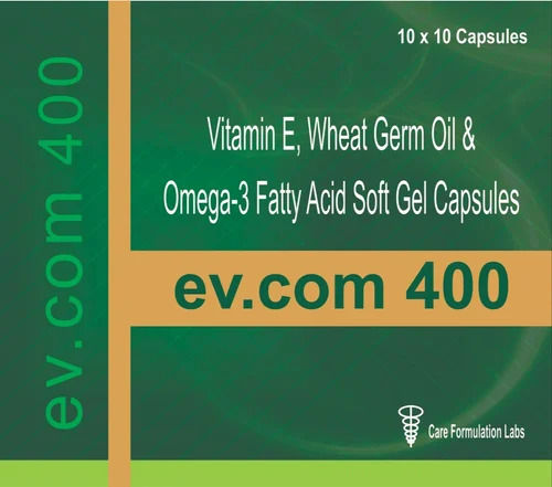 Vitamin E Wheat Germ Oil And Omega 3 Fatty Acid Softgel Capsules