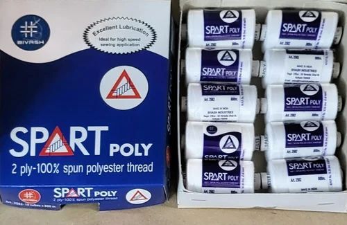 White Spun Polyester Thread