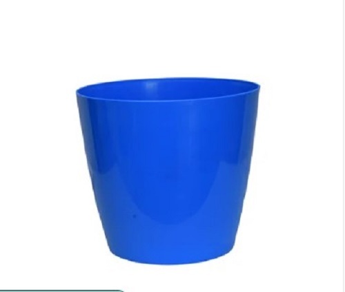 Blue Plastic Planter