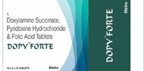 Doxylamine Succinate, Pyridoxine Hydrochloride And Folic Acid Tablets