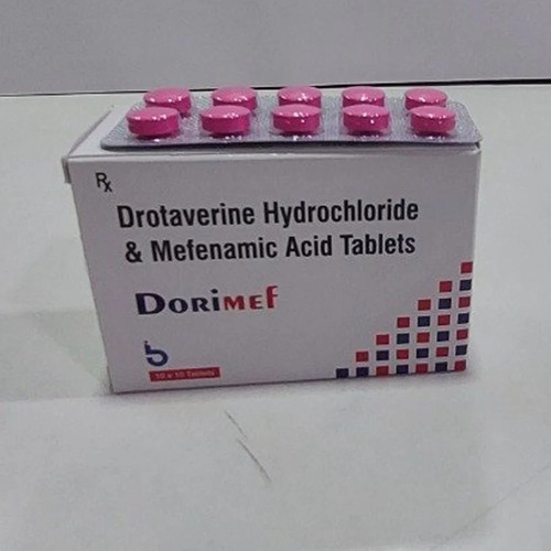 Drotaverine Hydrochloride Mefenamic Acid Tablets - Prescription Required, For Hospital and Clinic Use, Store in Cool and Dry Place