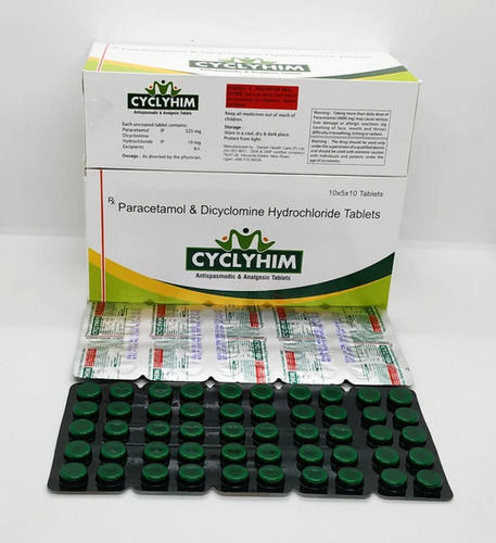 Paracetamol Dicyclomine Hydrochloride Tablets