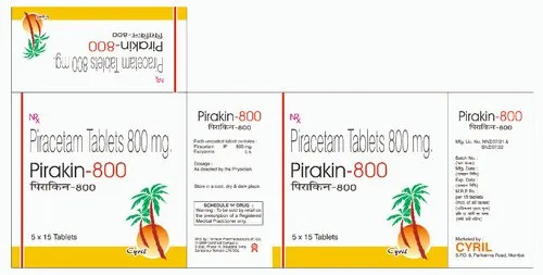 Piracetam 800 Mg Tablets - Medicine Grade | For Hospital and Clinic Use, Prescription Required, Stored in Cool and Dry Place