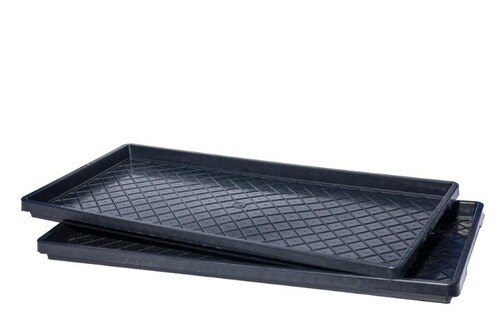 Pvc Seedling Trays - Plastic, 24x12x19 Inches, Black/Blue/White, 2 mm Thickness, 1.5 mm Cell Depth | Ideal for Plant Propagation