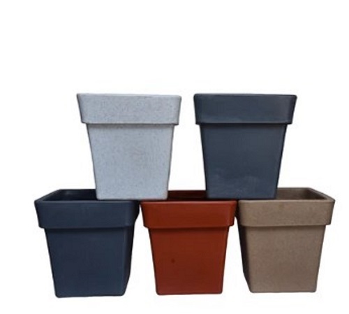 Roto Square Plastic Planter