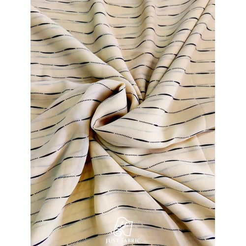 150GSM Beige Cotton Stripes Fabric