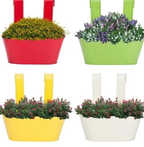 Iron Railing Flower Pot Holder