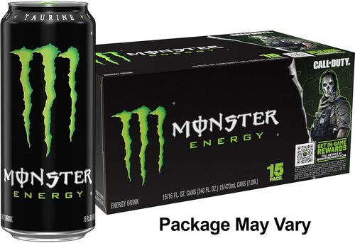 Monster Energy Original 16 Oz Cans 24 Pack - Alcohol Content (%): None