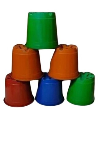 Nursery Plastic Flower Pot - Plastic Material Lightweight Design Various Colors Available | Glossy Finish Easy to Clean Crack Resistant