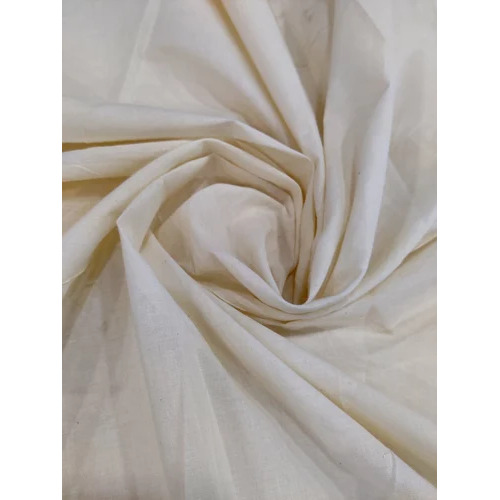 Off White Kora Cotton Fabric - 120GSM, 100% Cotton, Gentle Wash Care, Ideal for Summer Apparel