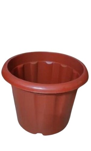 Plastic Plantation Pot - Plastic Material | Crack Resistant Glossy Finish Available in Various Colors for Optimal Planting