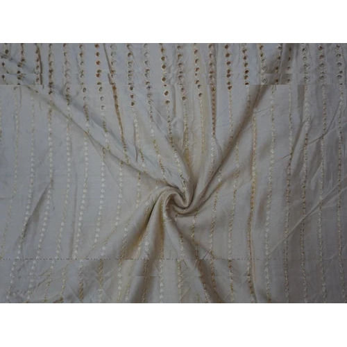 Rayon Chikankari Embroidered Fabric