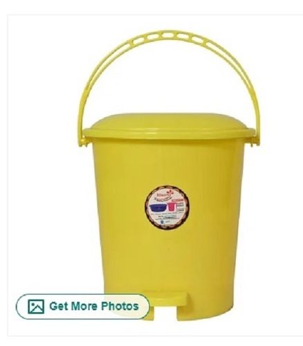 12 Liter Yellow ABS Plastic Dustbin