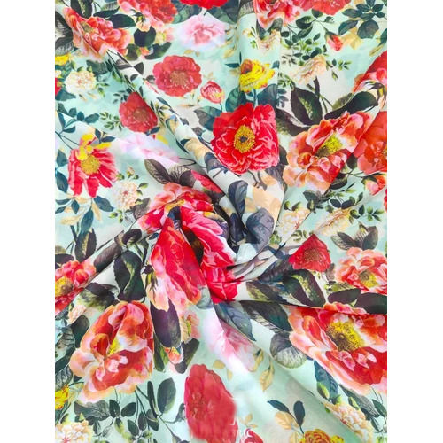 135GSM Multicolor Floral Printed Cotton Fabric