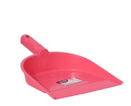 Medium Pink Plastic Dust Pan - Plastic Material, Various Sizes Available, Various Colors Offered | Ideal for Housekeeping, Tested Quality, New Condition