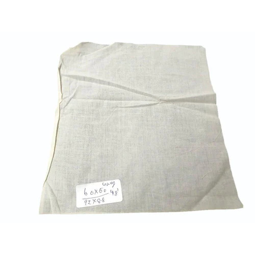 RFD Modal Satin Cotton Grey Fabric - 100% Cotton, 58 Inch Width, Plain White, 150 GSM, Knitted Style, Washable, Suitable for Autumn & Summers